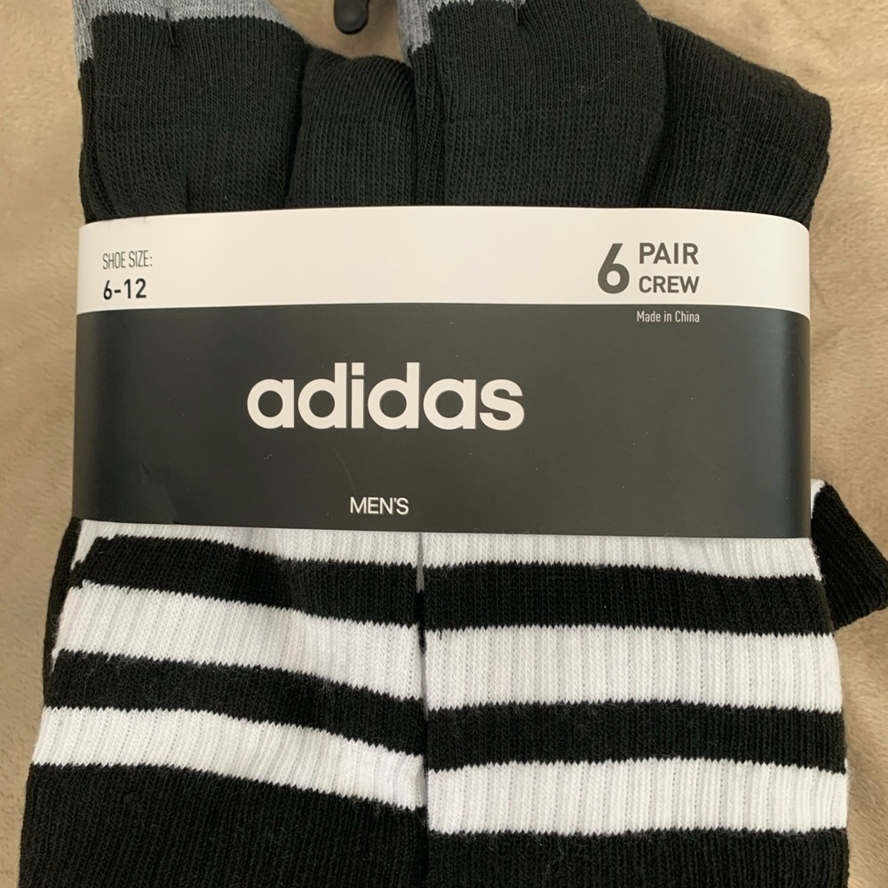 NWT Adidas socks. See pics for size info